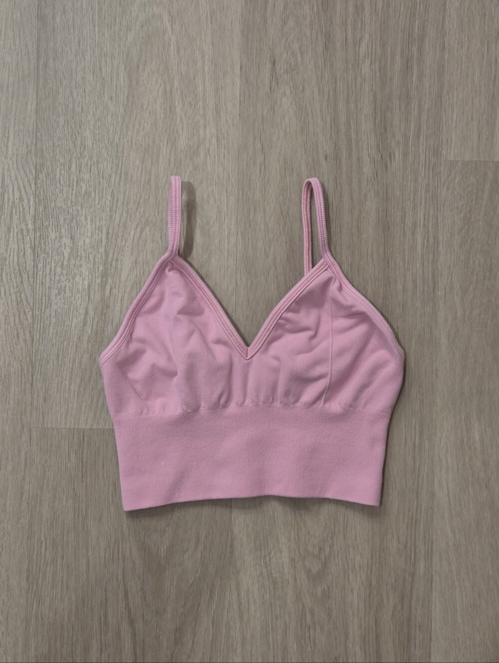 ALO Yoga Pink Seamless Modal Ribbed Delight Bralette